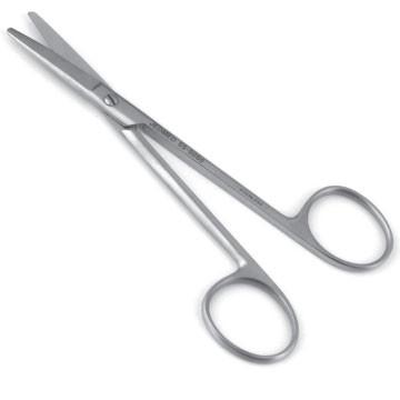 Dorsal Scissors, Blunt Tips, Straight, 5" (12.5 Cm)
